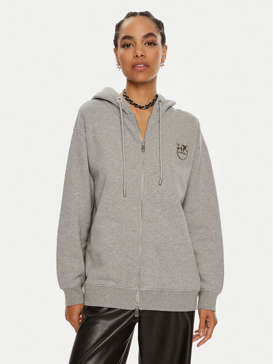 Pinko Mikina Gremito 101133 A21P Sivá Regular Fit