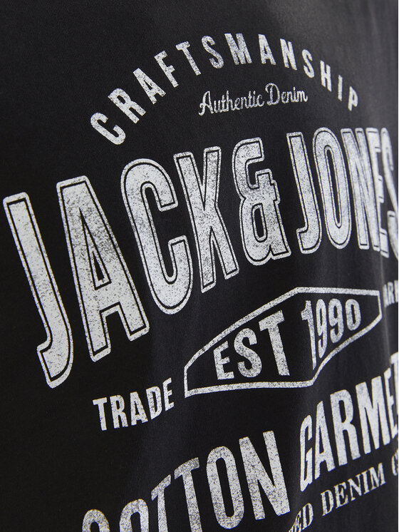 Jack&Jones Jack&Jones T-shirt Jeans 12256779 Crna Standard Fit