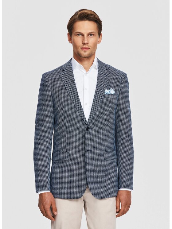Pako Lorente Pako Lorente Marynarka P26SF-3X-027 Niebieski Slim Fit