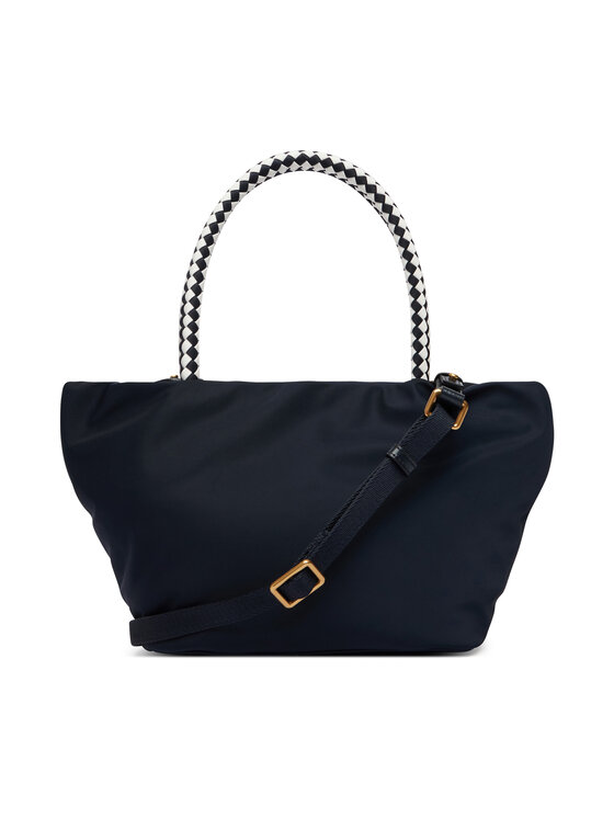 Tommy Hilfiger Tommy Hilfiger Handtasche Th Marina Bucket Nylon AW0AW18831 Dunkelblau