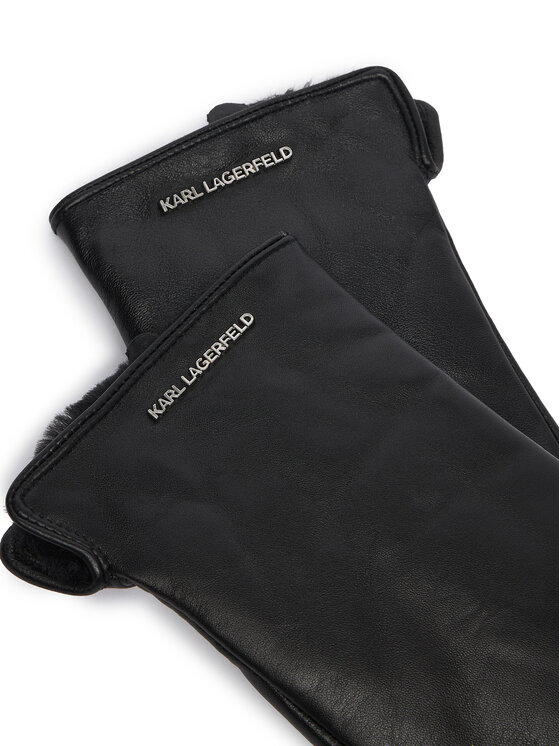 KARL LAGERFELD KARL LAGERFELD Dámske rukavice B4W33084 Čierna