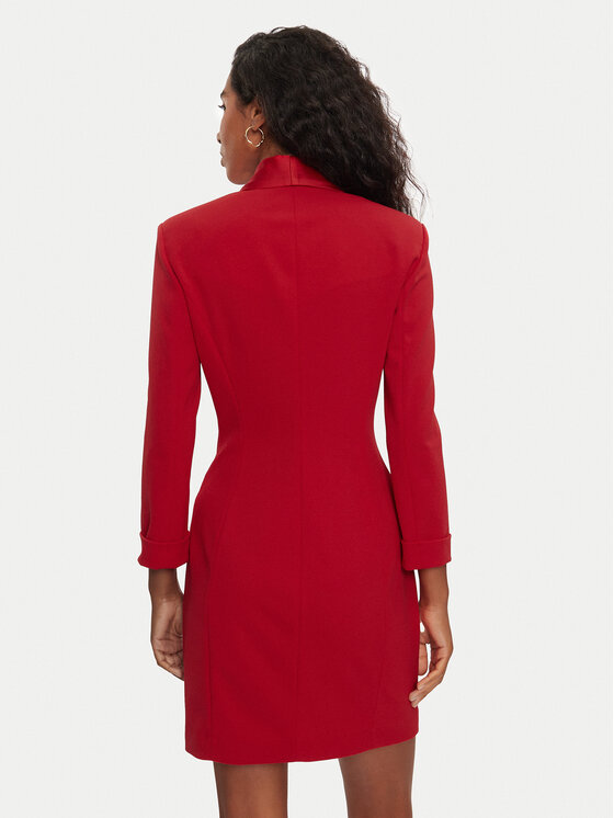 Imperial Imperial Коктейлна рокля AFAXIAW Червен Slim Fit