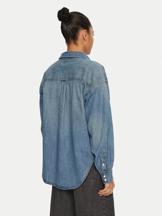 Wrangler Wrangler Τζιν πουκάμισο Cool Girl 112356474 Μπλε Regular Fit