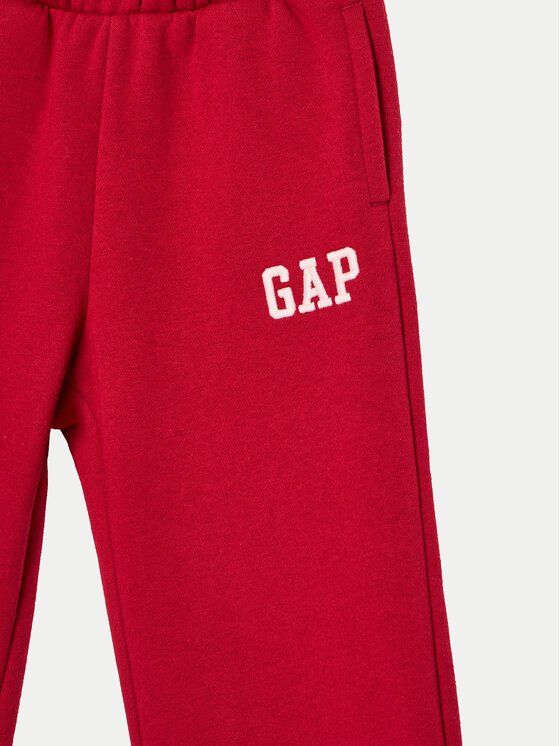 Gap Gap Spodnie dresowe 626265-01 Czerwony Wide Leg