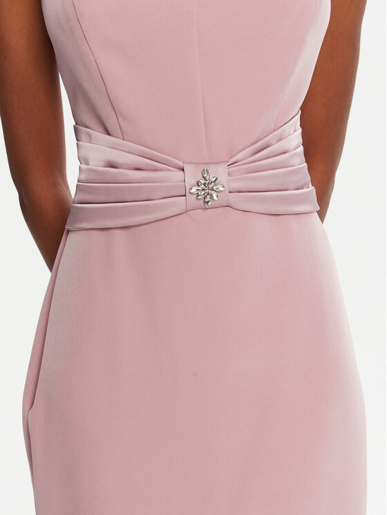 Rinascimento Rinascimento Cocktail obleka CFC0125073003 Roza Slim Fit