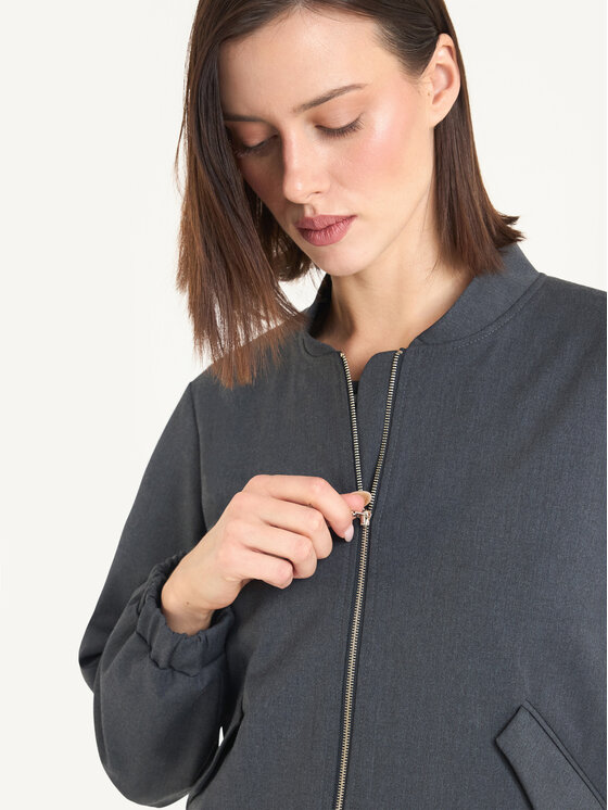 KMX KMX Marynarka 108460020 Szary Straight Fit