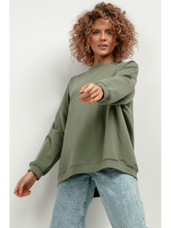 Tessita Tessita Mikina T417/8/XL-XXL Zelená Oversize