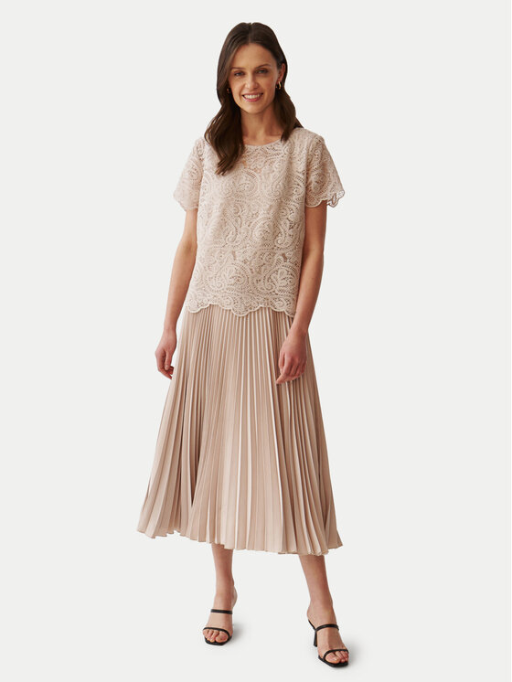 Tatuum Tatuum Коктейльна сукня Luna T2406.215 Бежевий Regular Fit
