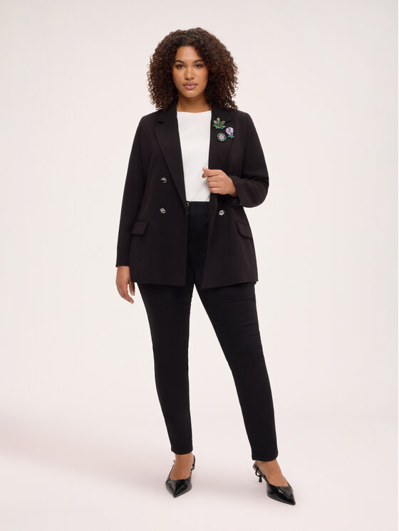 Fiorella Rubino Fiorella Rubino Marynarka Q039T000288N033 Czarny Regular Fit