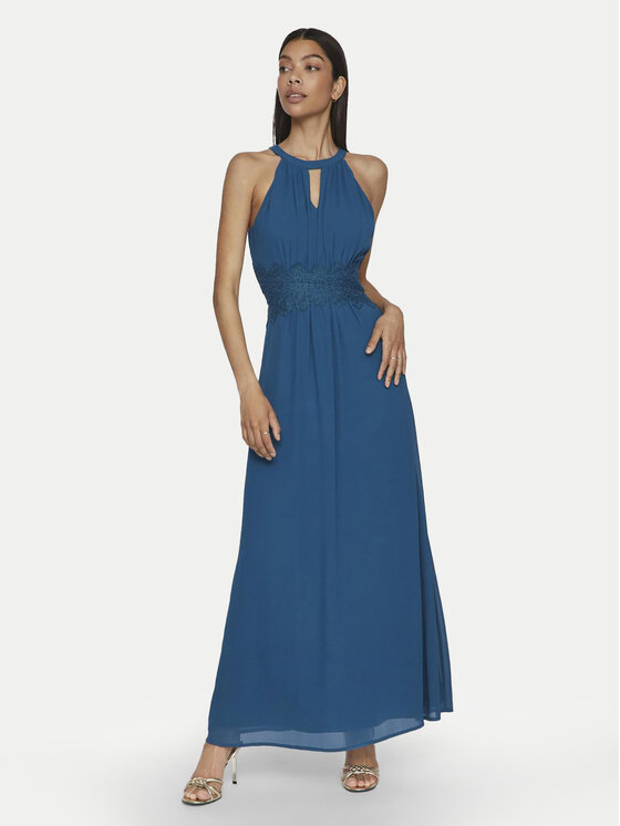 Vila Vila Abito da sera Milina 14052647 Blu Regular Fit