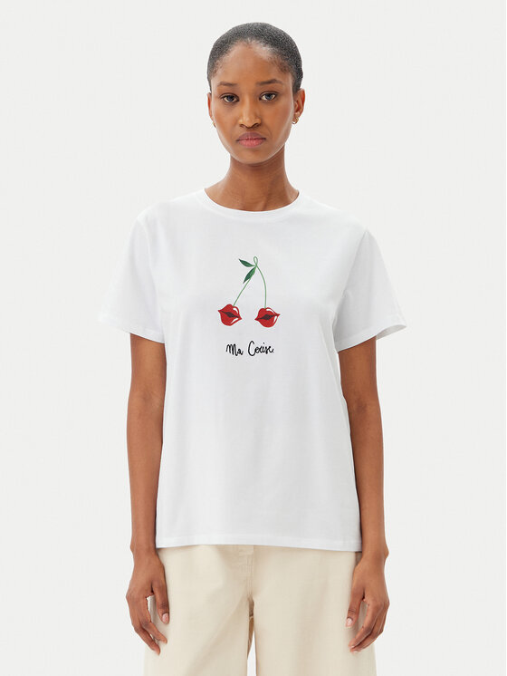 Marella Marella T-Shirt Cappero 2515971052 Λευκό Regular Fit