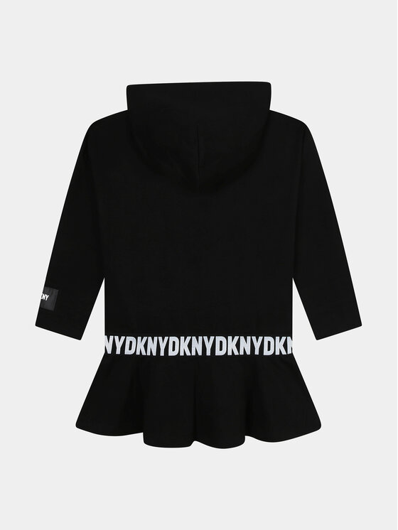 DKNY DKNY Sukienka dzianinowa D32905 D Czarny Regular Fit