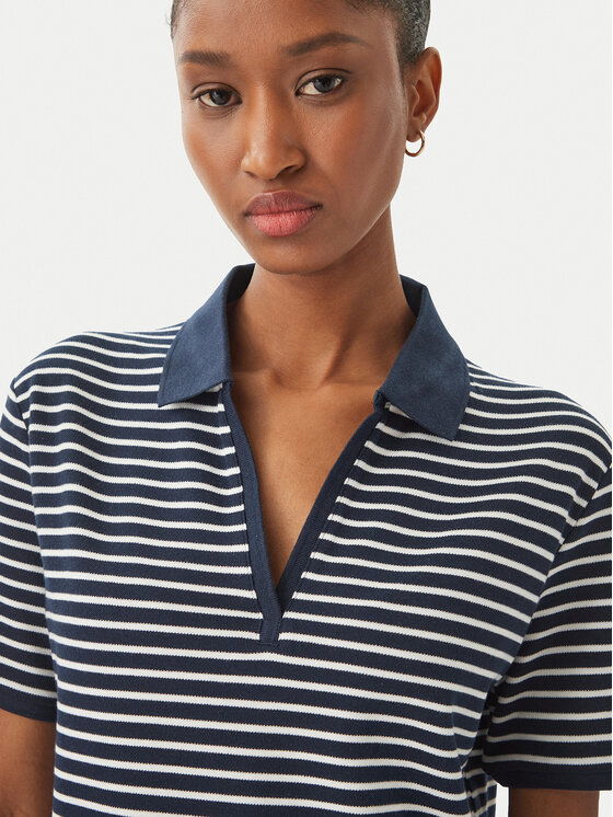 Tommy Hilfiger Tommy Hilfiger Тениска с яка и копчета WW0WW48720 Тъмносин Relaxed Fit