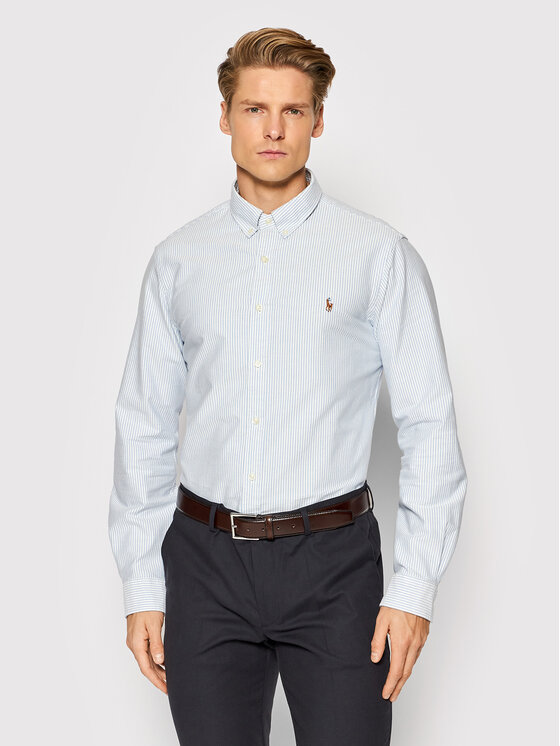 Męska Koszula Polo Ralph Lauren, Rozmiar XXL, Niebieska, Core Replen 710549084