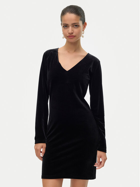 Vero Moda Vero Moda Koktejlové šaty Effie 10317001 Černá Slim Fit