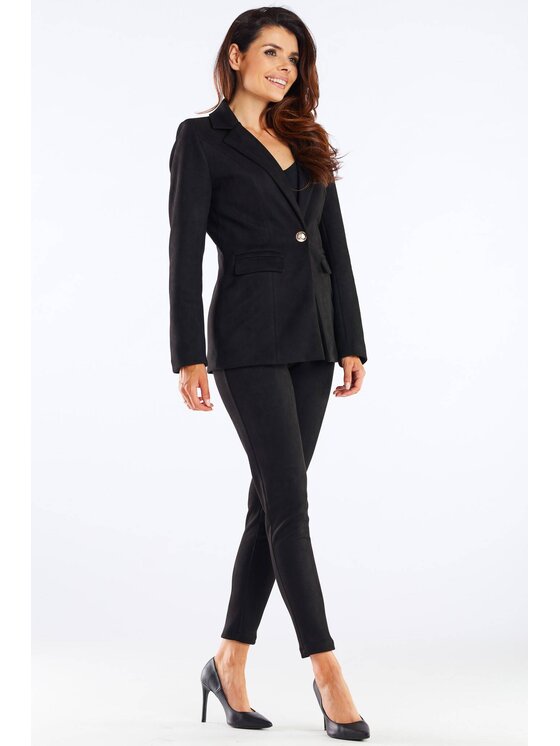 Awama Awama Dámske nohavice A461 Čierna Basic Fit