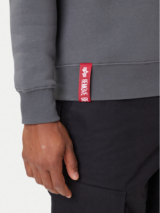 Alpha Industries Alpha Industries Pulóver Basic 178302 Szürke Regular Fit