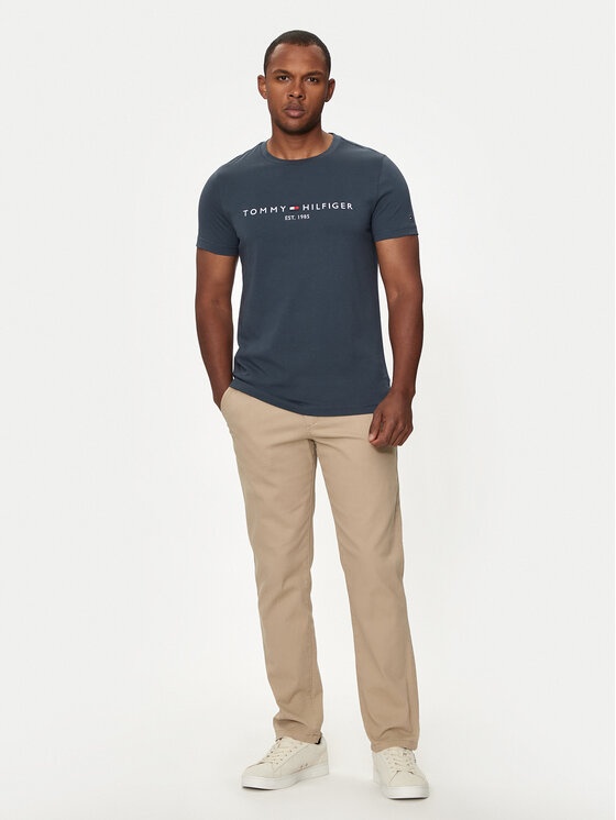 Tommy Hilfiger Tommy Hilfiger T-krekls Logo MW0MW11797 Tumši zils Regular Fit