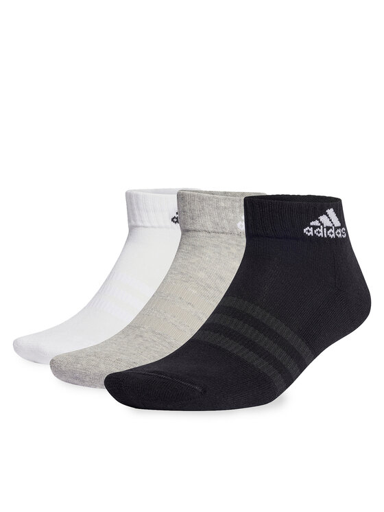 Șosete Medii Unisex adidas Cushioned Sportswear Ankle Socks 6 Pairs IC1292 medium grey heather/white/black