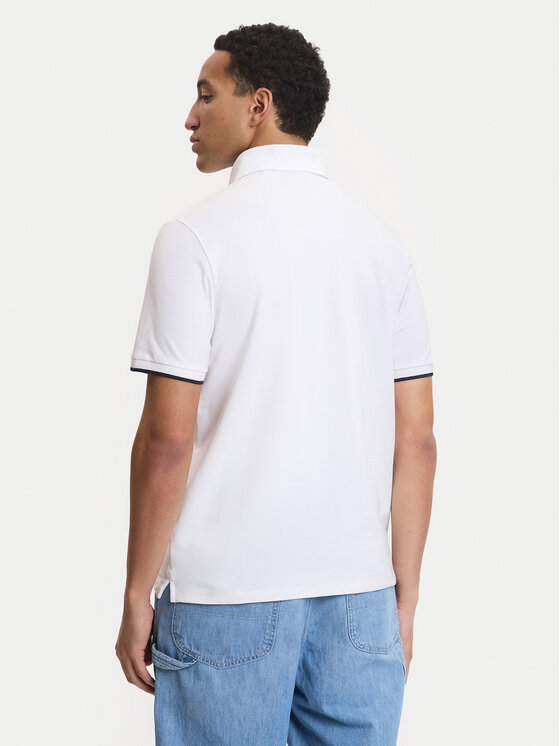 Guess Guess Тениска с яка и копчета M6GP47 K3323 Бял Regular Fit