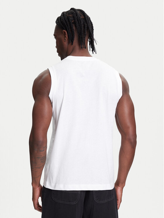 Kappa Kappa Tank-Top Logo Corpo Cadwal 303HZB0 Weiß Regular Fit
