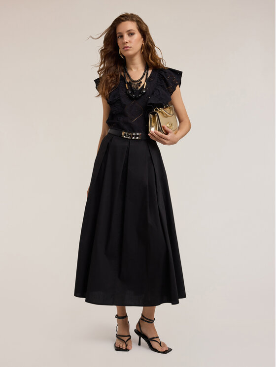 Motivi Motivi Blusa 2710Q001868N033 Nero Regular Fit