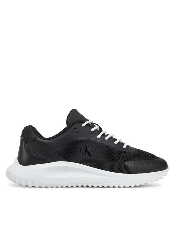 Sneakers Calvin Klein Jeans Eva Runner Low Mesh Mix YM0YM01185 Negru