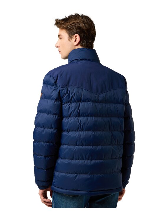 Wrangler Wrangler Kurtka puchowa 112371448 Niebieski Regular Fit