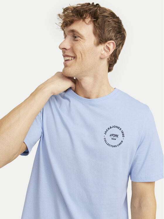 Jack&Jones Jack&Jones Футболка Simon 12269280 Блакитний Standard Fit