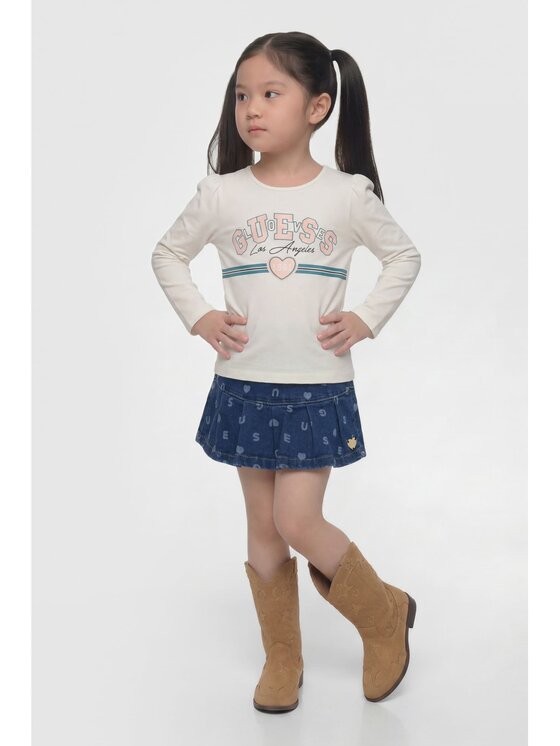 Guess Kids Guess Kids T-Shirt 183731 Bílá Classic Fit