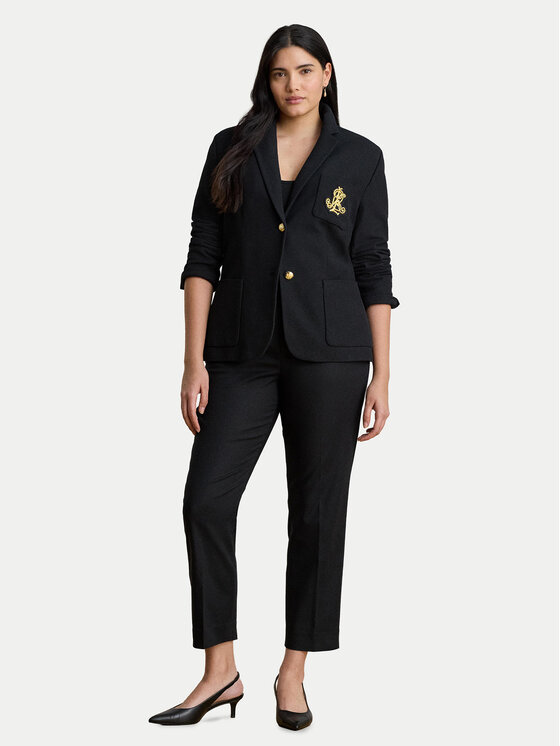 LAUREN RALPH LAUREN LAUREN RALPH LAUREN Kalhoty z materiálu 200P14610003 Černá Slim Fit