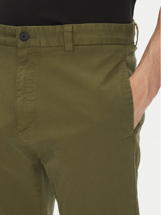 HUGO HUGO Chino nohavice 50530886 Zelená Slim Fit