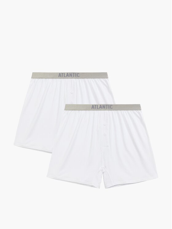 Atlantic Atlantic Bokserki Pima cotton Biały