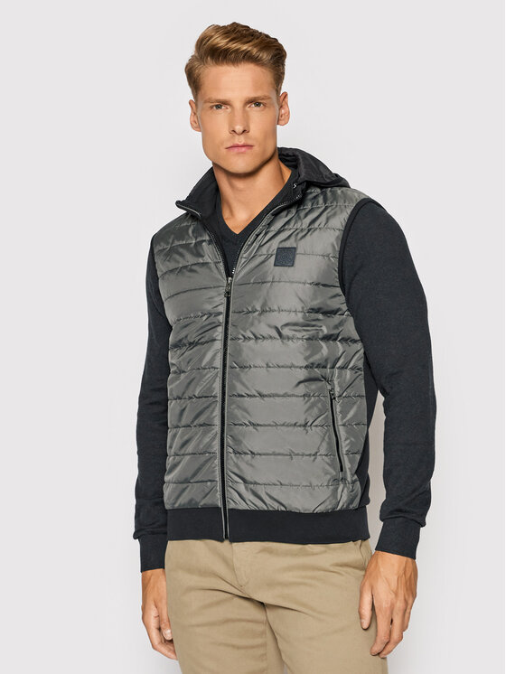 Bugatti Gilet 8800 85060 Gris Regular Fit Modivo
