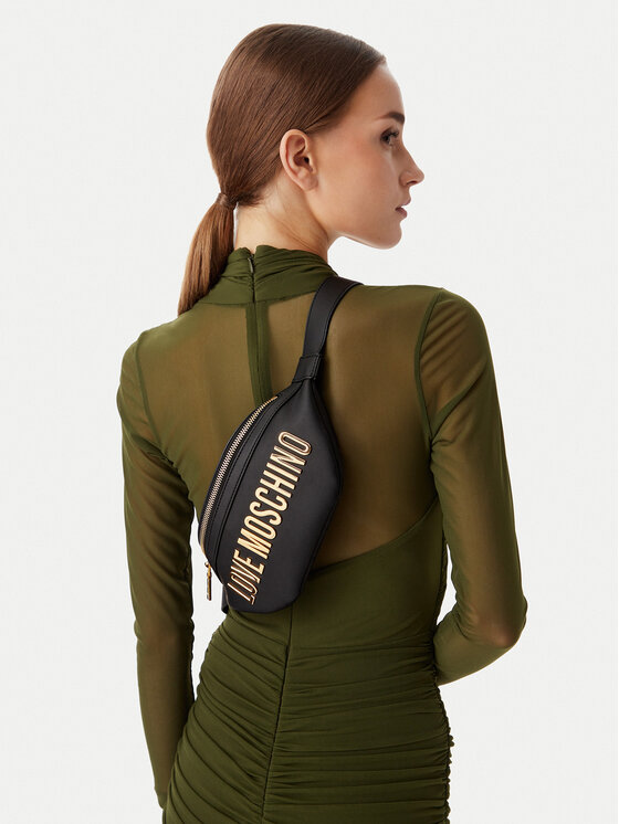 LOVE MOSCHINO Torbica za okrog pasu﻿ JC4195PP1PKD0000 Črna