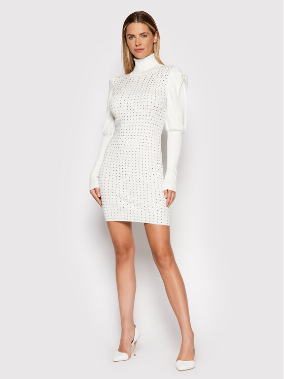 Vestito di maglia CF1357 MA49I Bianco Regular Fit