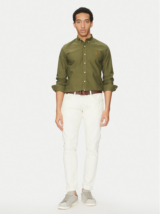 Polo Ralph Lauren Polo Ralph Lauren Сорочка 710960643001 Хакі Slim Fit