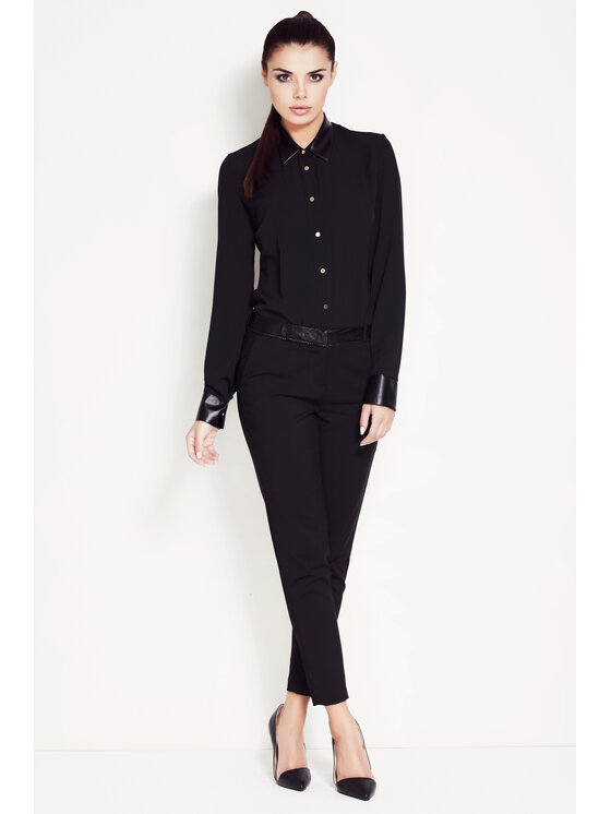 Awama Awama Košile A050 Černá Basic Fit