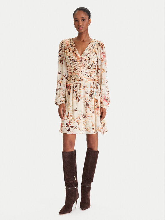 Guess Guess Rochie cocktail W5YK20 WDW82 Bej Regular Fit