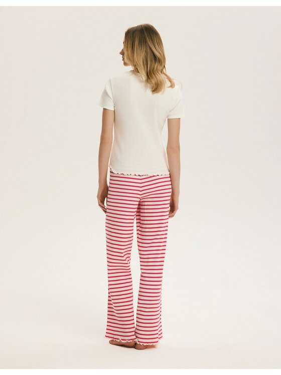 Esotiq Esotiq Piżama 44637 Czerwony Regular Fit