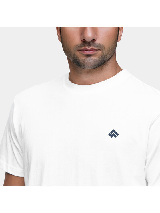 Alpinus Alpinus T-Shirt Tokat Biały Regular Fit