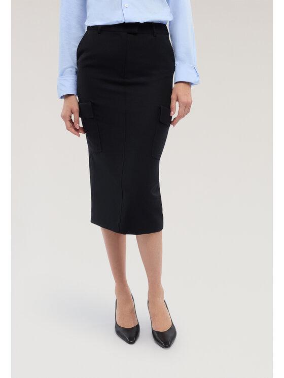 Trussardi Trussardi Spódnica midi 1182A000663N033 Czarny Regular Fit