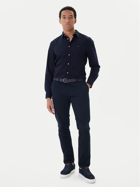 Tommy Hilfiger Tommy Hilfiger Cămașă MW0MW40460 Bleumarin Slim Fit