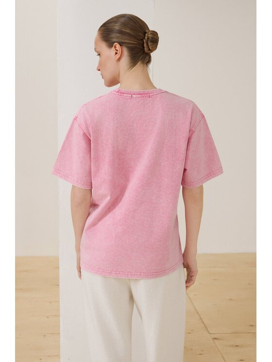 Estro Estro T-Shirt ER00119729 Ροζ Oversize