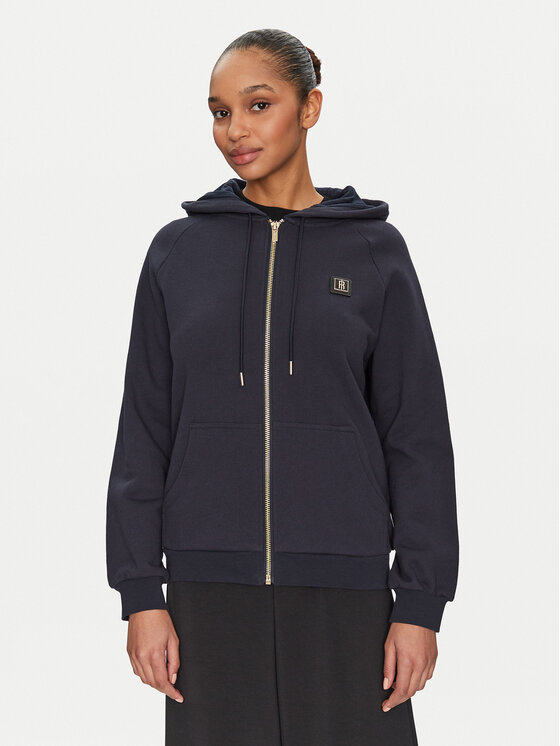 Fracomina Fracomina Sweatshirt FP24WT9001F40001 Dunkelblau Regular Fit