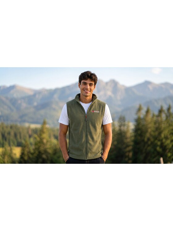 Geographical Norway Geographical Norway Polar WZ4425H/GN-KAKI Zielony Reglan Fit
