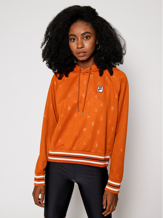 Fila Felpa Helen 687871 Marrone Relaxed Fit Modivo