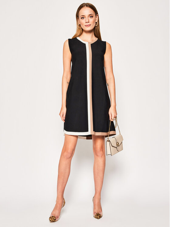 Vestito di maglia Clessidra 568774 Nero Regular