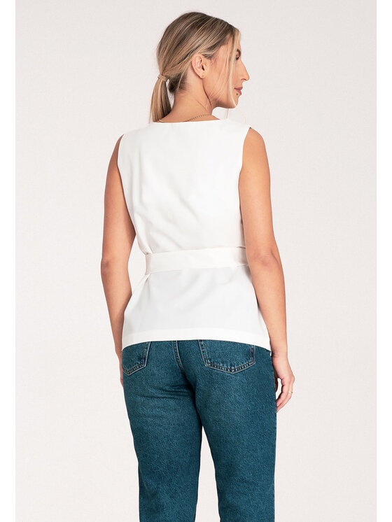 FIGL FIGL Blúzka M1071 Biela Regular Fit