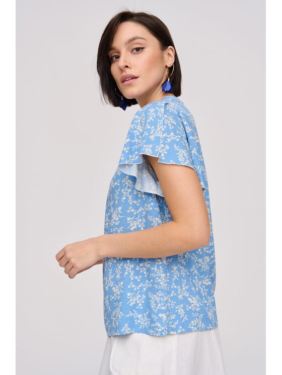blue shadow blue shadow Bluzka 38 Niebieski Standard Fit